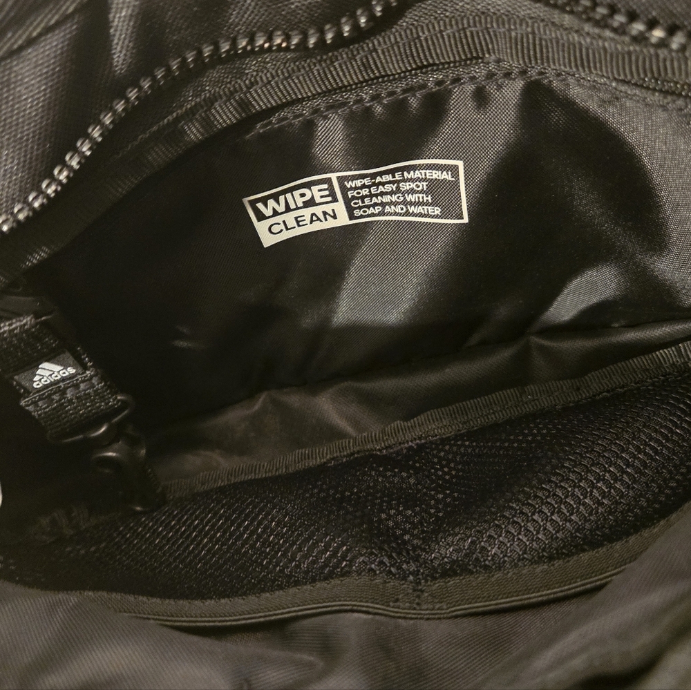 Adidas Amplifier 2 Fanny Waist Pack Black Nylon Padded Crossbody Multi Pocket - Picture 3 of 7